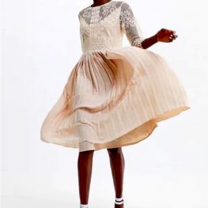 Zara nude/blush colored dress